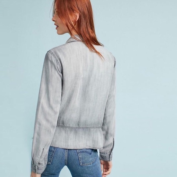 Anthropologie NWT Chambray Top - Picture 3 of 13